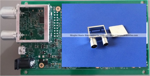 DVB-T Receiver metal shield can with connector