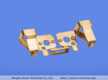 Stamping Part spring loaded electrical power socket brass contact