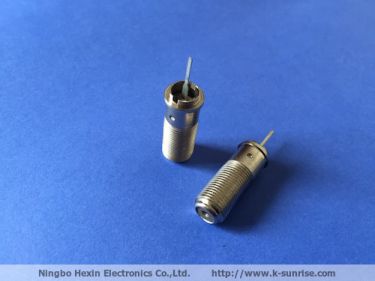 25mm long  F female coax connector 75ohm