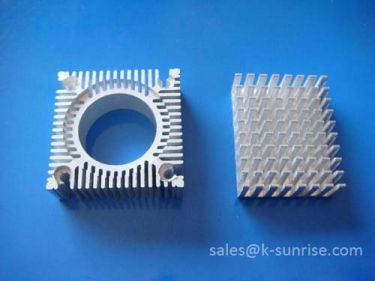 Customized anodized aluminum heat sink