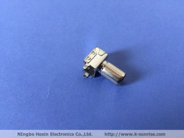 right angle Male IEC connector with brackets for pcb mount