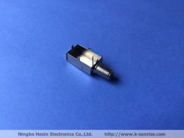 rf connector with shielding frame
