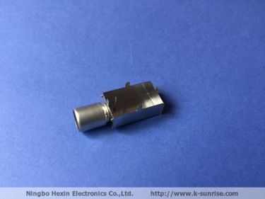 rf connector with shielding frame