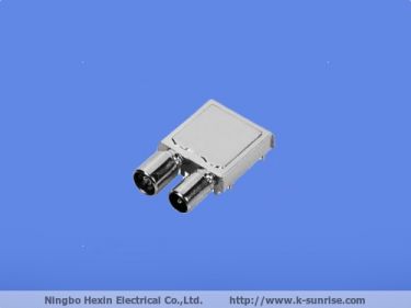 Metal shielding cans with IEC male and female connector